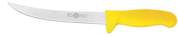 Messer gelb 8" gebogen