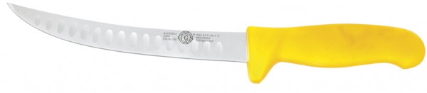 Messer gelb 8" gebogen mit Kullen