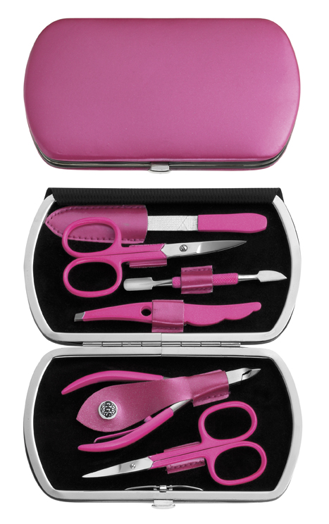 Maniküreset pink 6tlg.