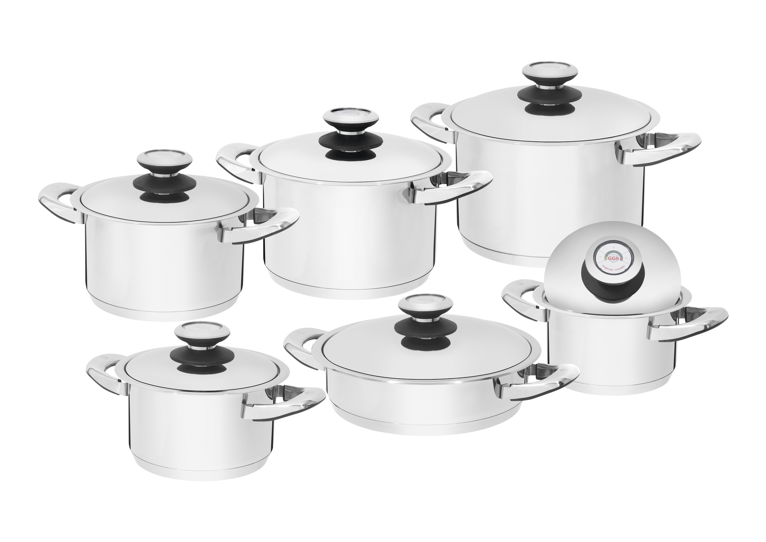 Kochtopfset Komfort Deluxe Jumbo 12tlg